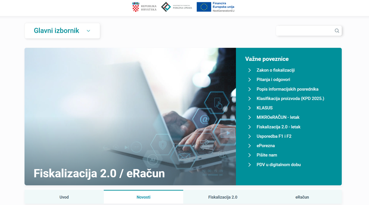 Foto: https://porezna.gov.hr/fiskalizacija/bezgotovinski-racuni